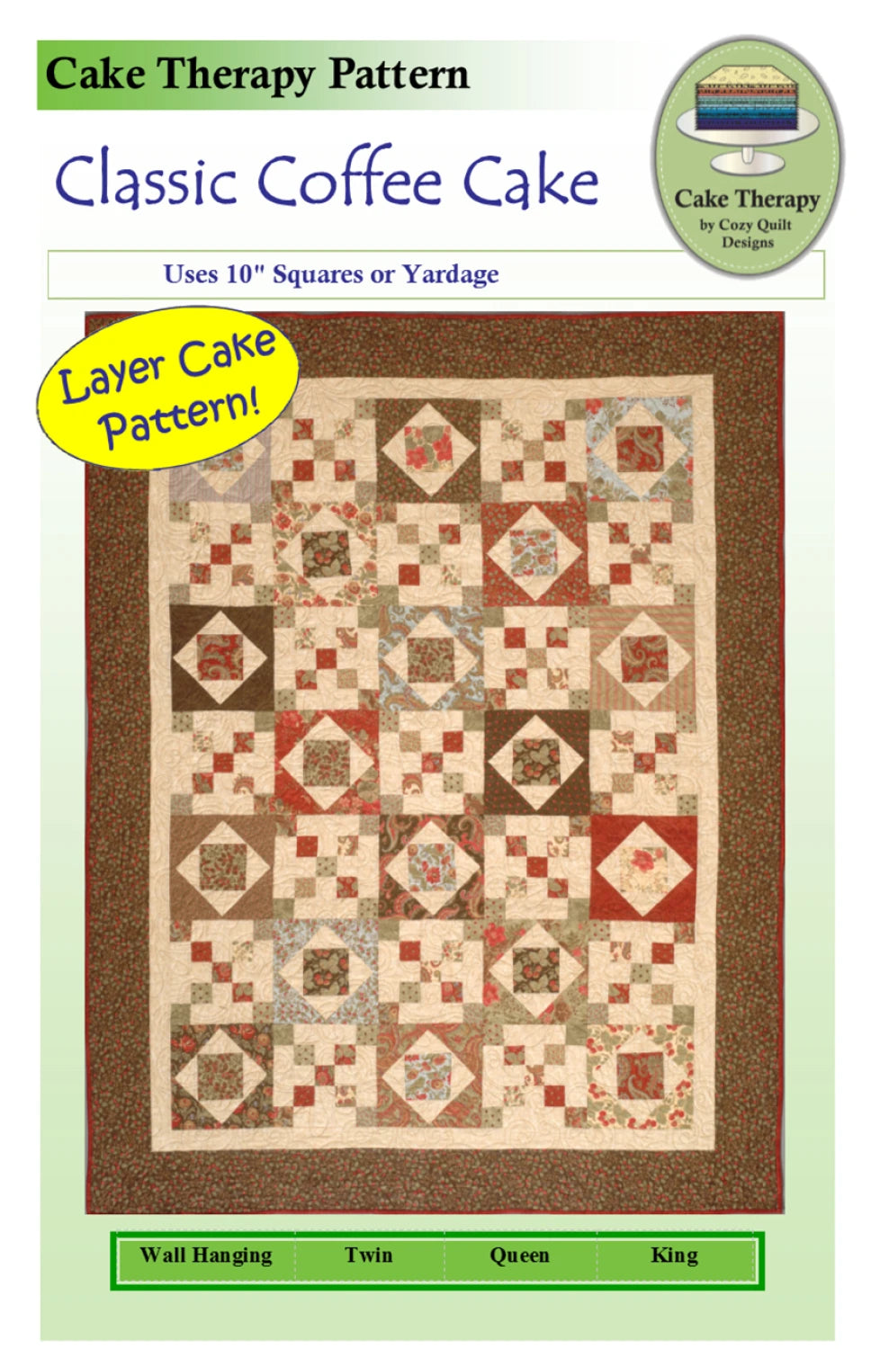 Cozy Quilt Designs Classic Coffee Cake Pattern