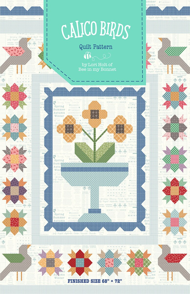 Calico Birds Pattern by Lori Holt of Bee in My Bonnet SKU P120-CALICO
