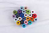 Multiple Colors - Class 15 Prewound Bobbins 60wt 100% Cotton Thread Wonderfil Efina Confetti Cotton™