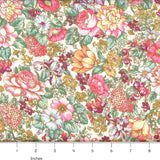 Country Floral 15-Cream Quilting Cotton - 100% Cotton