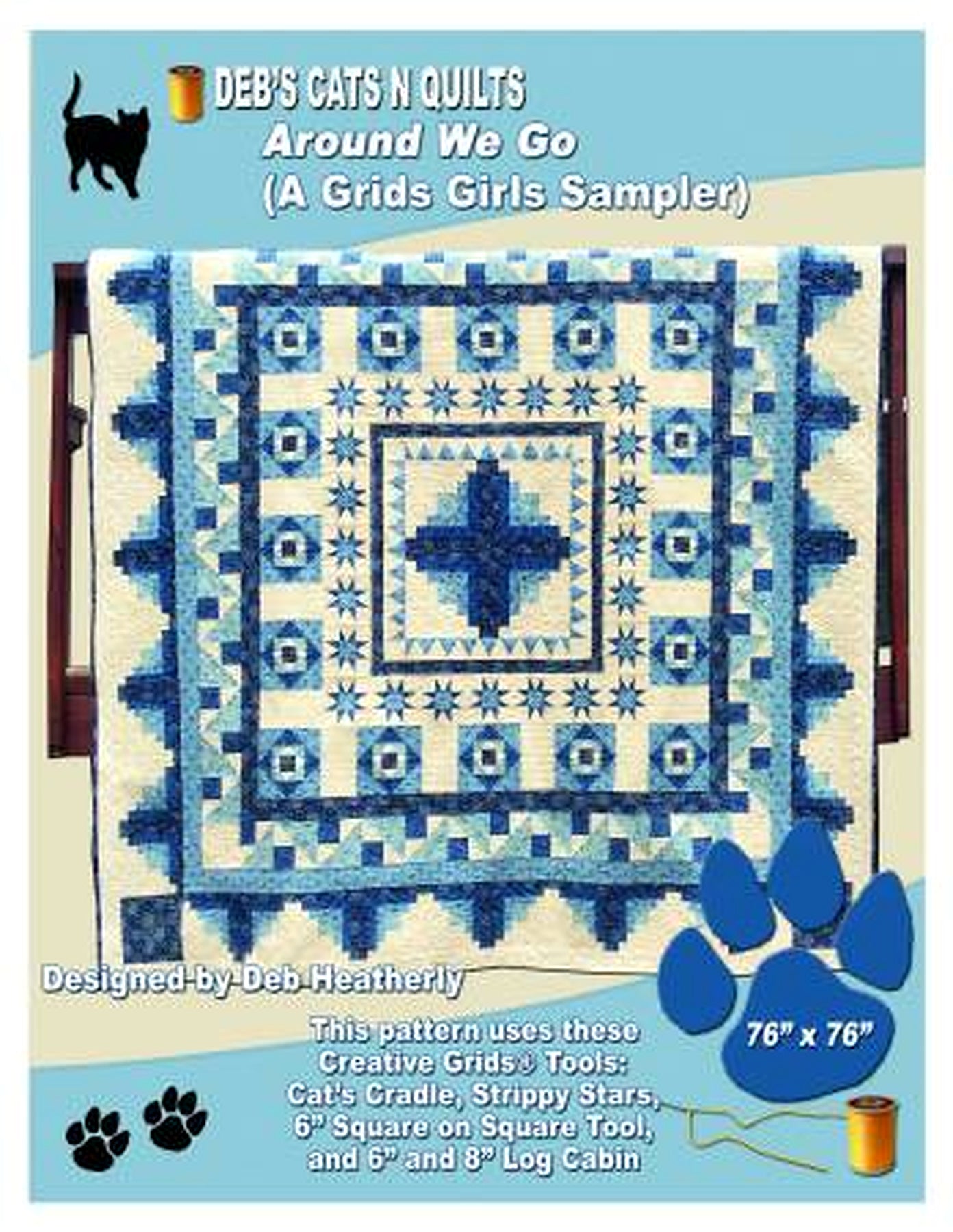 Around We Go Quilt Pattern by Deb Heatherly