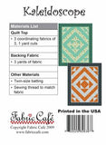 Kaleidoscope 3-Yard Quilt Pattern by Donna Robertson SKU FC090933-01