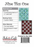 Nine Plus One 3-Yard Quilt Pattern by Donna Robertson SKU FC091026-01