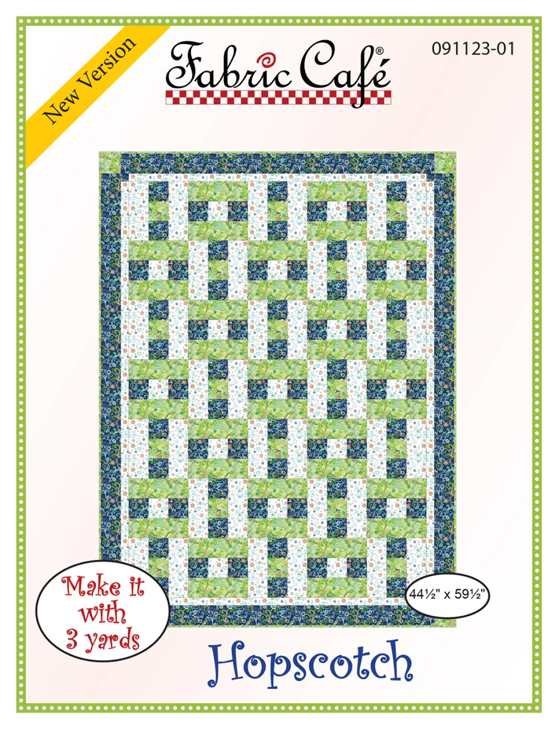 Hopscotch 3-Yard Quilt Pattern by Donna Robertson SKU FC091026-01