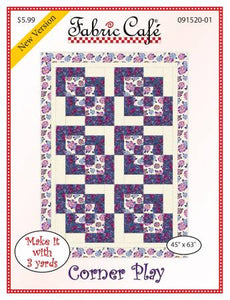 Corner Play 3-Yard Quilt Pattern by Donna Robertson SKU FC091520-01