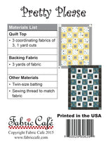 Pretty Please 3-Yard Quilt Pattern by Donna Robertson SKU FC091524-01
