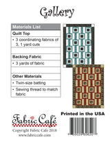 Gallery 3-Yard Quilt Pattern by Donna Robertson SKU FC091822-01