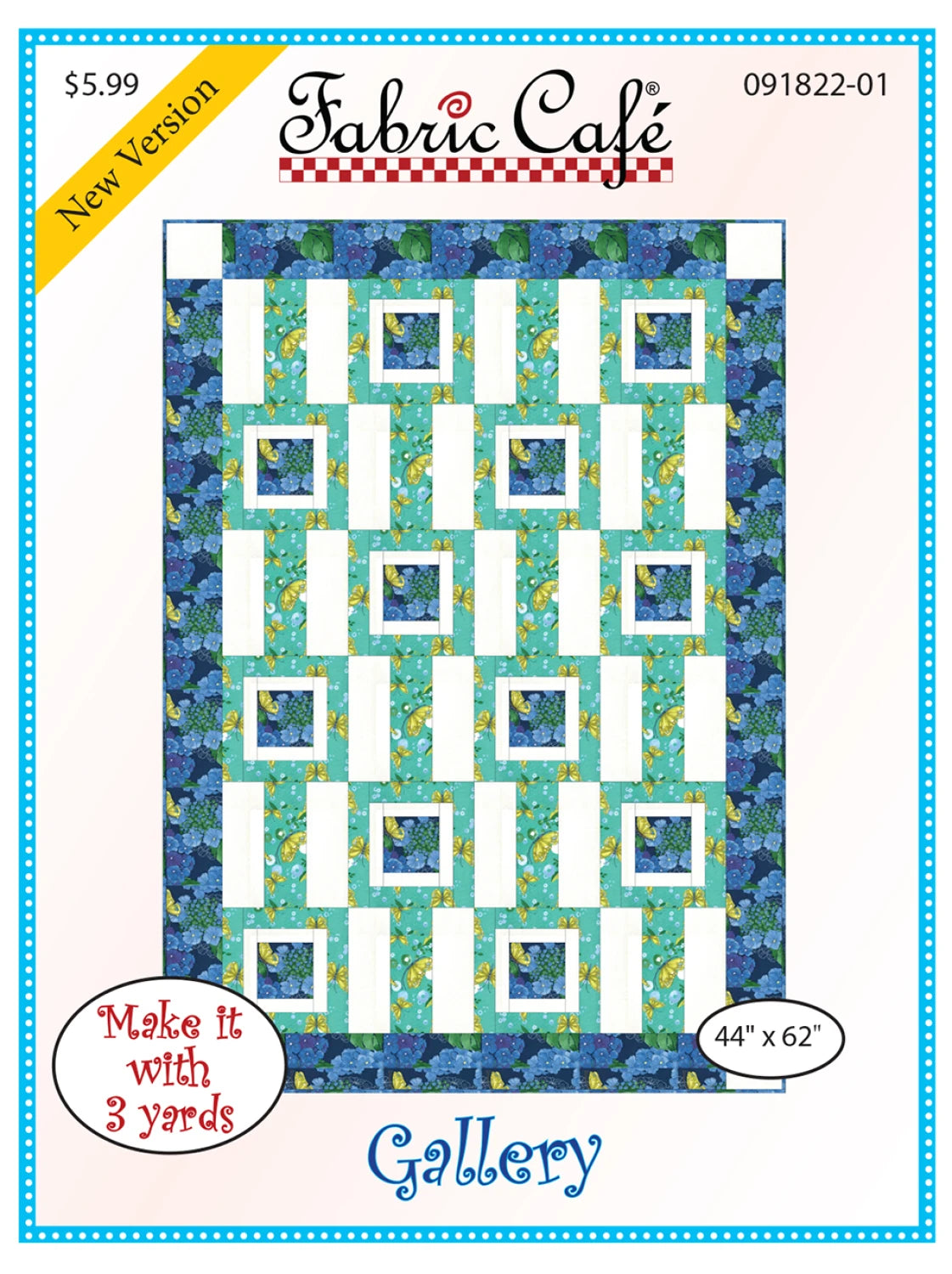 Gallery 3-Yard Quilt Pattern by Donna Robertson SKU FC091822-01