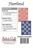 Heartland 3-Yard Quilt Pattern by Donna Robertson SKU FC091829-01