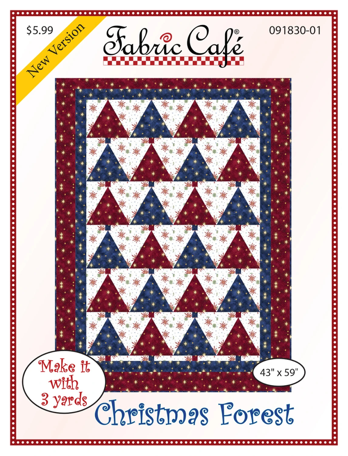 Christmas Forest 3-Yard Quilt Pattern by Donna Robertson SKU FC091830-01