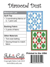 Diamond Dust 3-Yard Quilt Pattern by Donna Robertson SKU FC091920-01