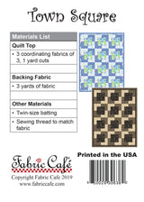 Town Square 3-Yard Quilt Pattern by Donna Robertson SKU FC091922-01