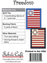 Freedom 3-Yard Quilt Pattern by Donna Robertson SKU FC092121-01