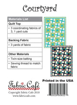Courtyard 3-Yard Quilt Pattern by Donna Robertson SKU FC092124-01