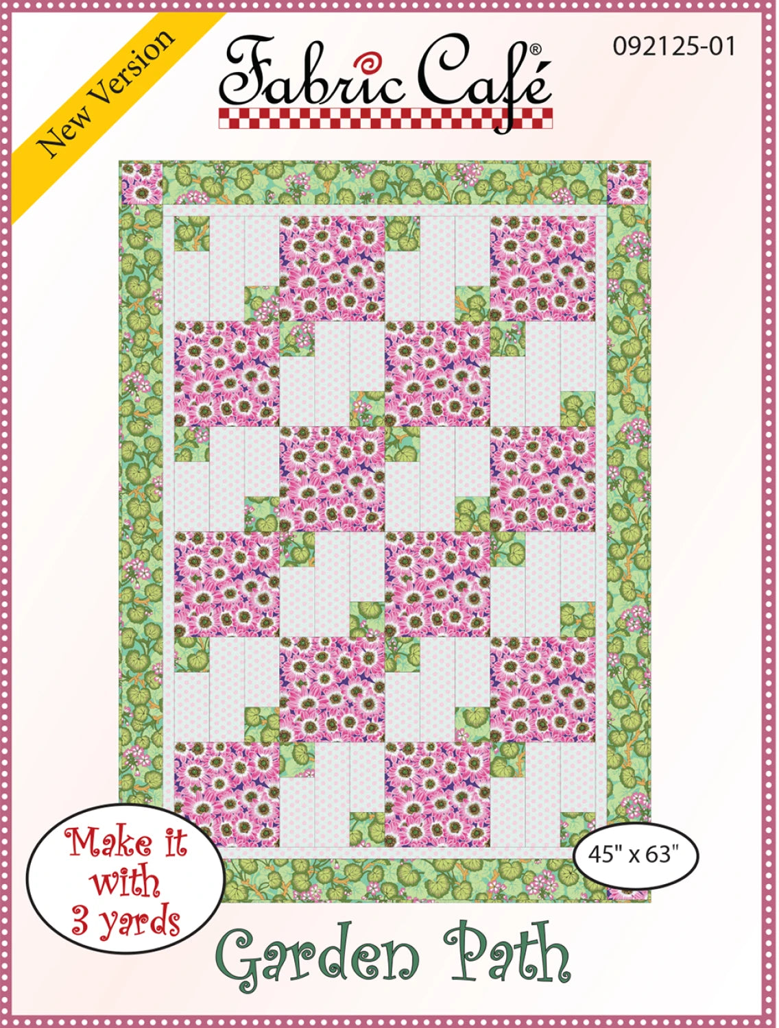 Garden Path 3-Yard Quilt Pattern by Donna Robertson SKU FC092125-01