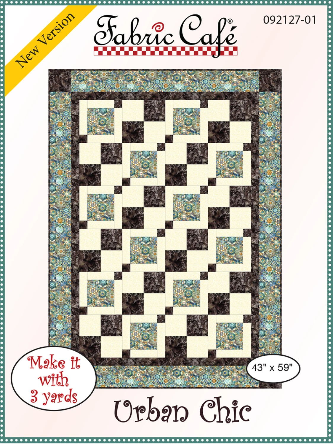 Urban Chic 3-Yard Quilt Pattern by Donna Robertson SKU FC092127-01