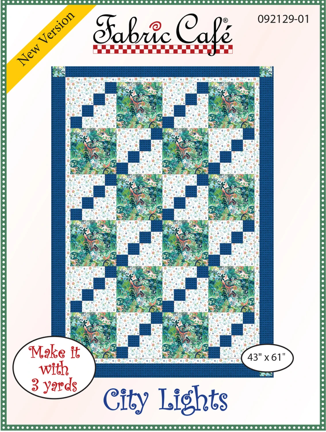 City Lights 3-Yard Quilt Pattern by Donna Robertson SKU FC092129-01