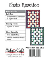 Chain Reaction 3-Yard Quilt Pattern by Donna Robertson SKU FC092130-01