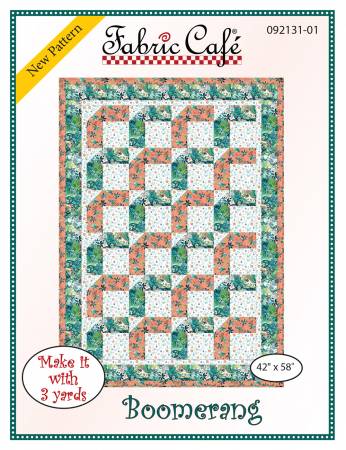 Boomerang 3-Yard Quilt Pattern by Donna Robertson SKU FC092131-01