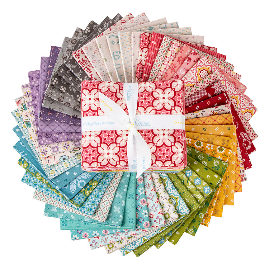 48-Piece Fat Quarter Bundle--Piece and Plenty by Lori Holt of Bee in My Bonnet for Riley Blake Designs