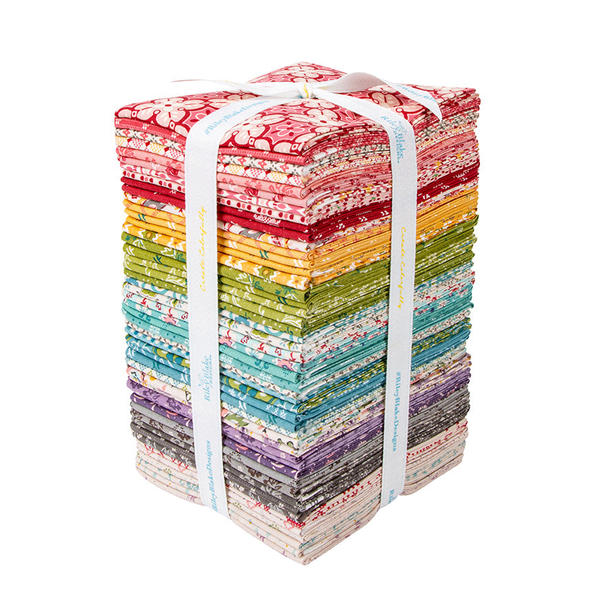 48-Piece Fat Quarter Bundle--Piece and Plenty by Lori Holt of Bee in My Bonnet for Riley Blake Designs