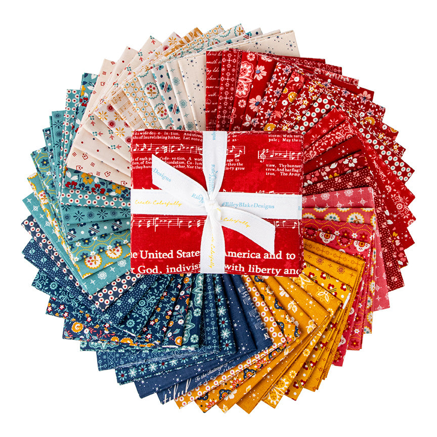 52-Piece Fat Quarter Bundle--Americana by Lori Holt of Bee in My Bonnet for Riley Blake Designs