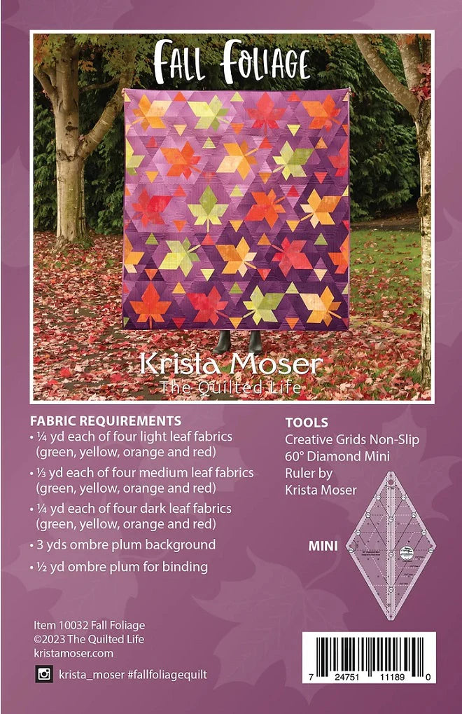 Fall Foliage Quilt Pattern by Krista Moser of The Quilted Life 10032