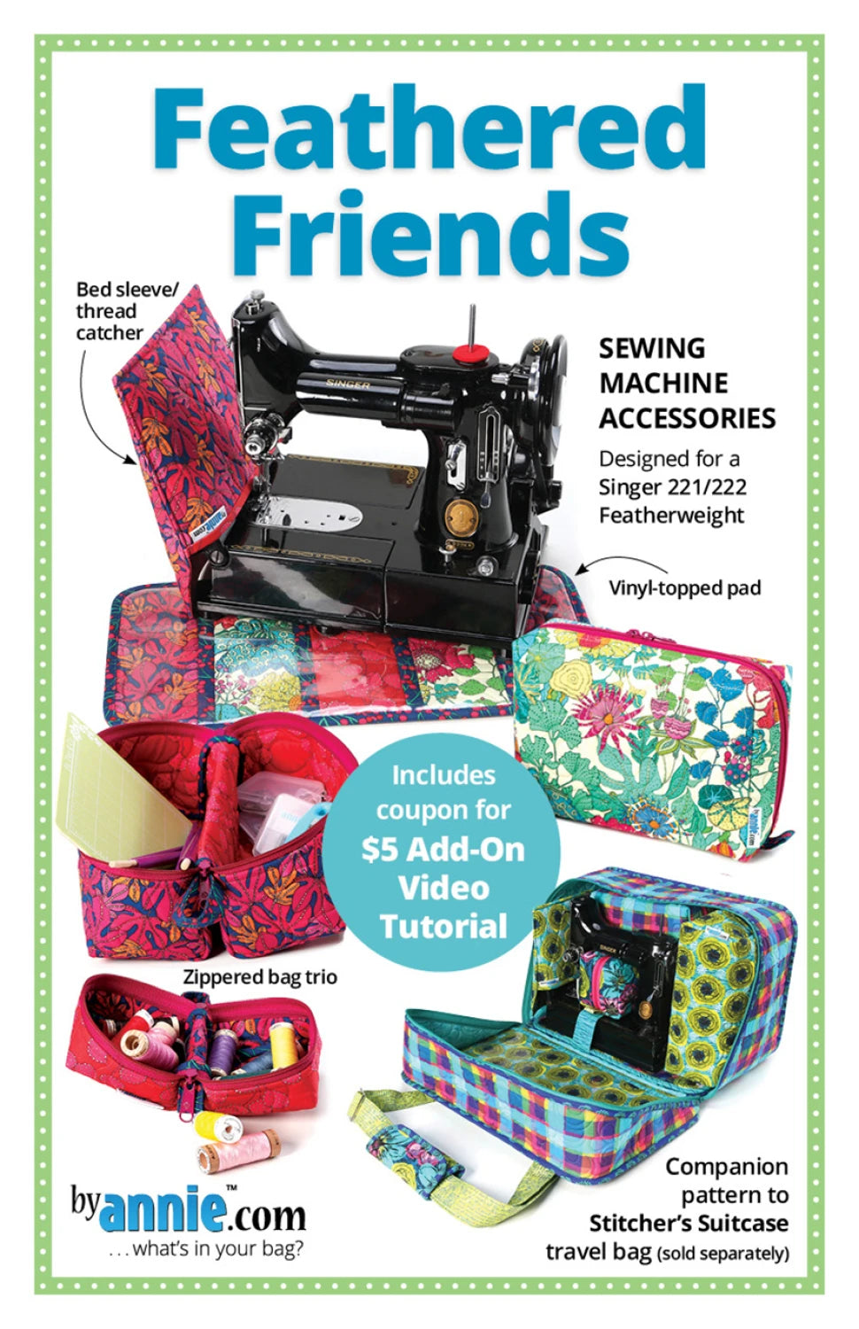 ByAnnie™ Feathered Friends Sewing Machine Accessories Pattern (PBA320)