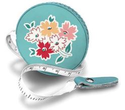 Bee Vintage Tape Measure--Flowers on Cottage by Lori Holt of Bee in My Bonnet for Riley Blake Designs