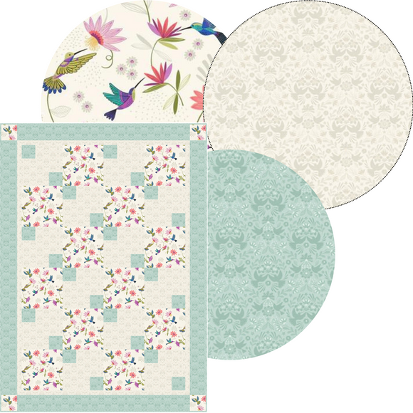 3-Yard Fabric Bundle--Garden Path Hummingbird 2