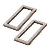 ByAnnie™ 1.5" Metal Rectangle Rings- 3 Finishes (Set of 2)