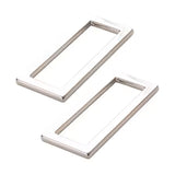 ByAnnie™ 1.5" Metal Rectangle Rings- 3 Finishes (Set of 2)