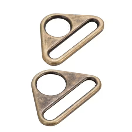 ByAnnie™ 1.5" Metal Flat Triangle Rings - 3 Finishes (Set of 2)