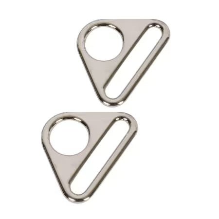 ByAnnie™ 1.5" Metal Flat Triangle Rings - 3 Finishes (Set of 2)
