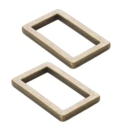 ByAnnie™ 1" Metal Rectangle Rings - 3 Finishes (Set of 2)