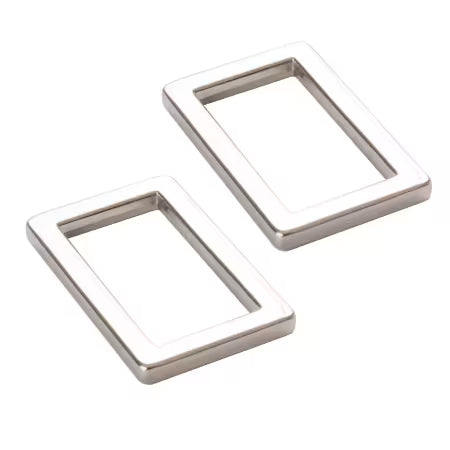 ByAnnie™ 1" Metal Rectangle Rings- 3 Finishes (Set of 2)