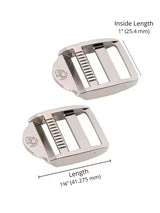 ByAnnie™ 1" Metal Strap Adjusters – 3 Finishes (Pack of 2)