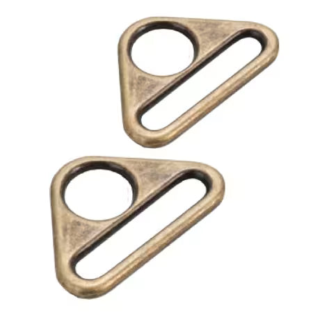 ByAnnie™ 1" Metal Flat Triangle Rings - 3 Finishes (Set of 2)