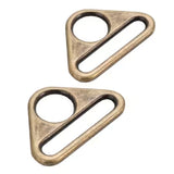 ByAnnie™ 1" Metal Flat Triangle Rings - 3 Finishes (Set of 2)