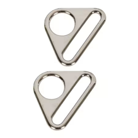 ByAnnie™ 1" Metal Flat Triangle Rings - 3 Finishes (Set of 2)