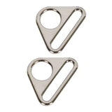 ByAnnie™ 1" Metal Flat Triangle Rings - 3 Finishes (Set of 2)