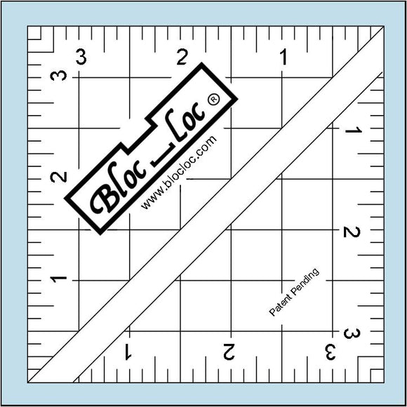 Bloc Loc Half Square Triangle Trim Tool--3-1/2