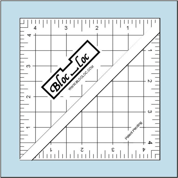 Bloc Loc Half Square Triangle Trim Tool--4-1/2