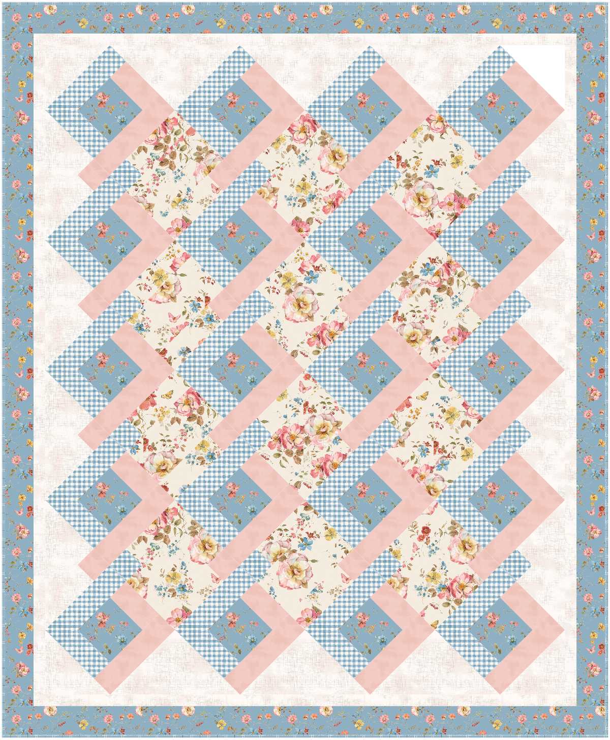 Helix Quilt Kit featuring Countryside by Lisa Audit