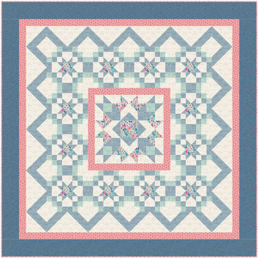 Quilt Kit - All Around by Bound to Be Quilting - Multiple Colorways