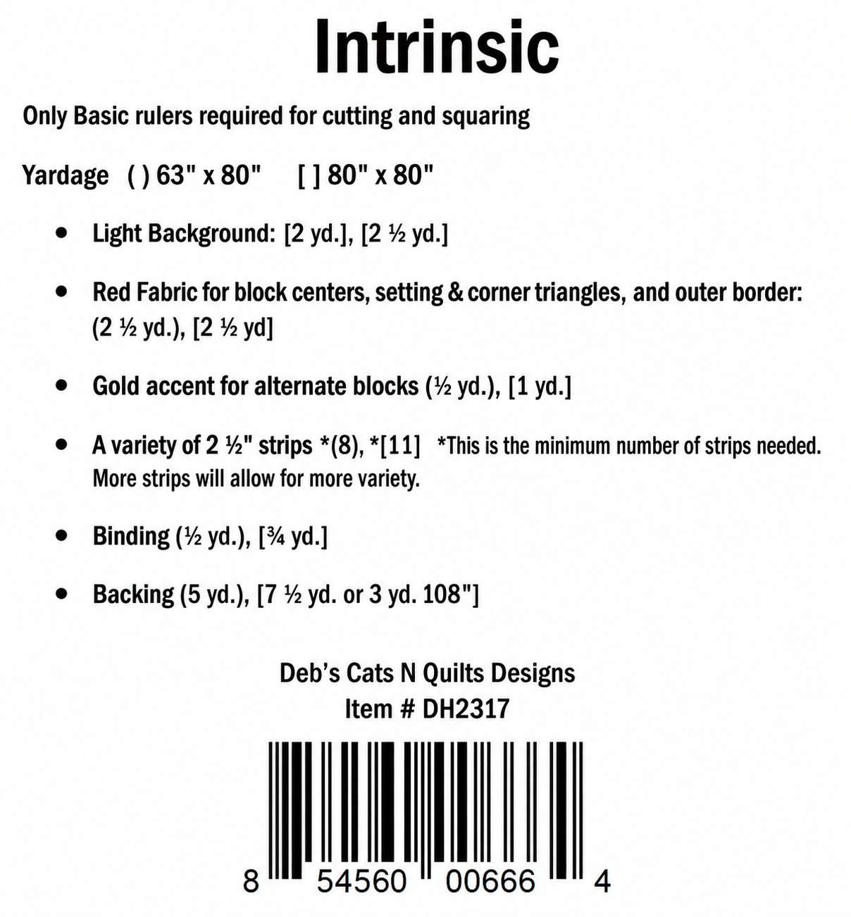 Intrinsic Quilt Pattern by Deb Heatherly