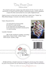 Fabric requirements for Tiny House Craze quilt pattern by Jill Finley of Jillily Studio.