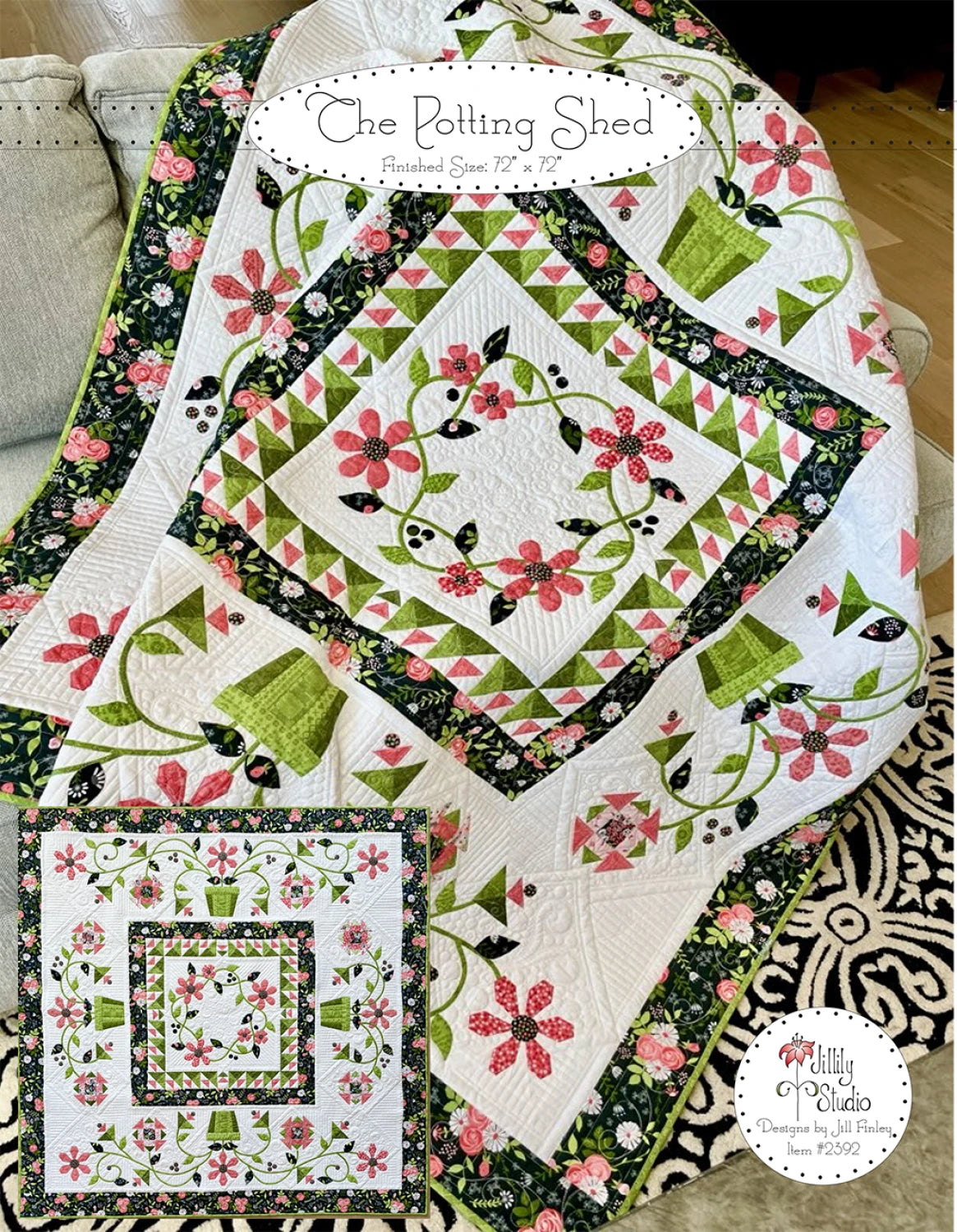 The Potting Shed Quilt Pattern by Jill Finley of Jillily Studio