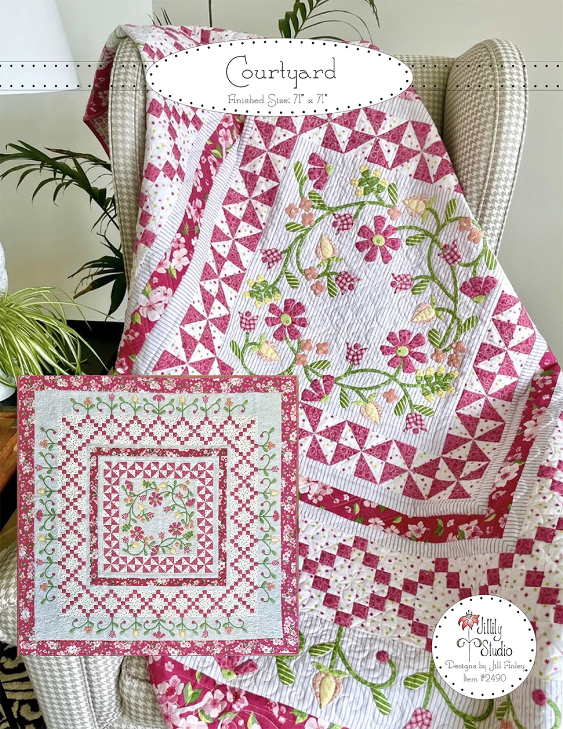 Courtyard Quilt Pattern by Jill Finley of Jillily Studio