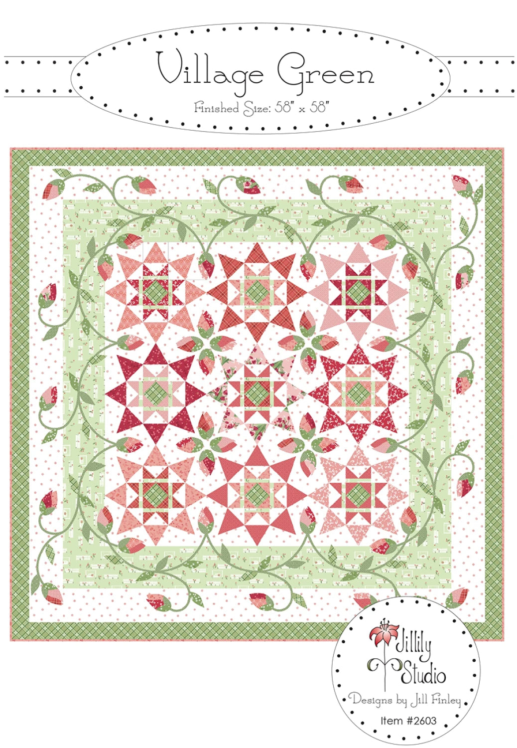 Village Green Quilt Pattern by Jill Finley of Jillily Studio